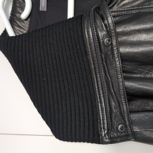 🌸VINCE Dolman Sleeve Leather Jacket EUC - Picture 5 of 14